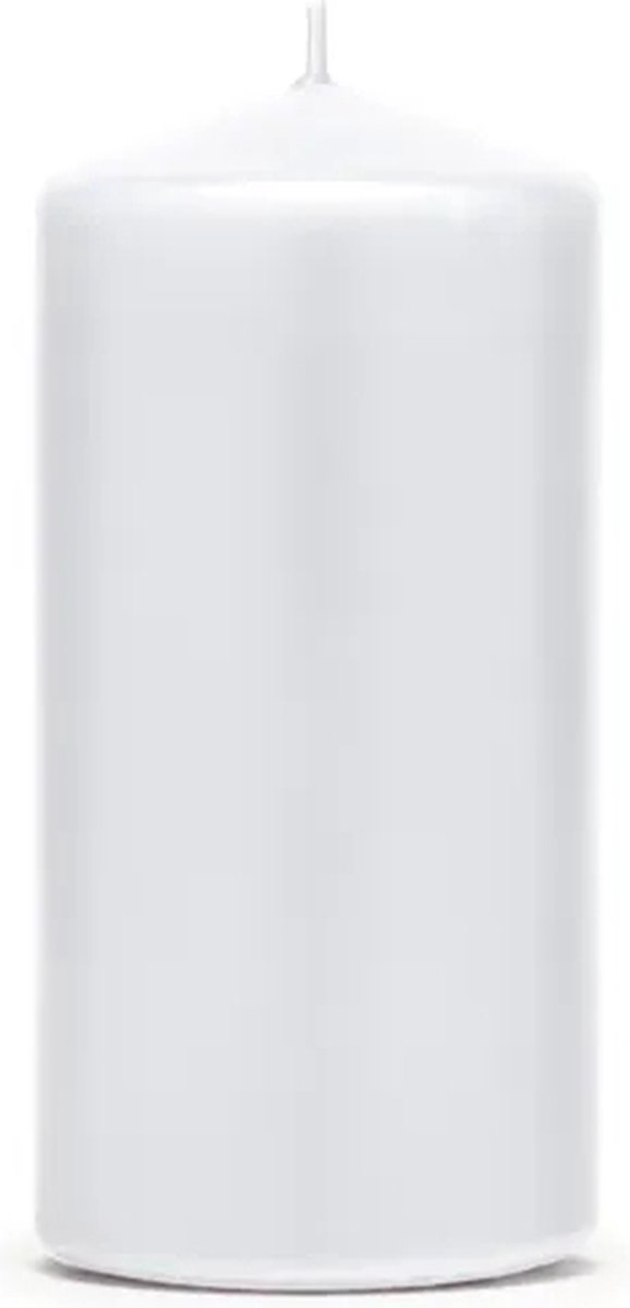 Stompkaarsen Mat Wit 12cm (6st)