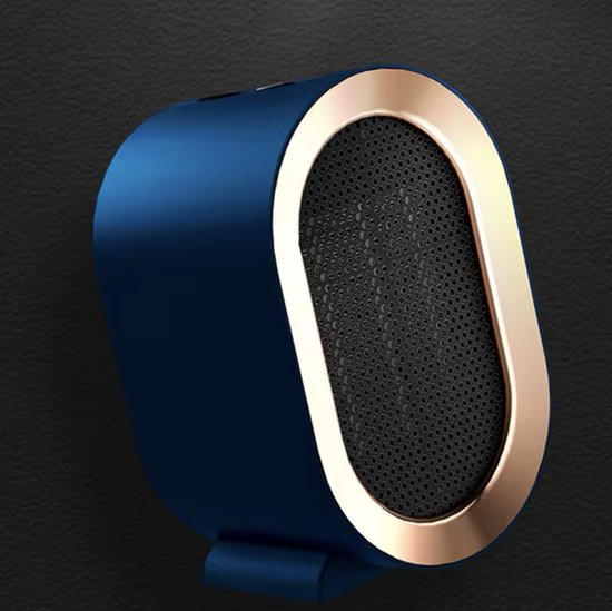Foto: Sunbuddy luxe elektrische ventilator kachel elektrische verwarming met 2 warmtestanden draagbare verwarming voor thuis kantoor compact en energiezuinig navy