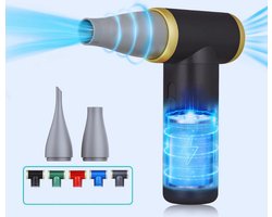 JetFan II Elektrische Stofventilator - Mini Air Duster Handheld Stofzuiger Voor Laptop - Toetsenbord - Auto - Bank En Kantoor - Verbeterde Versie Met 22500-101000 RPM - Zwar
