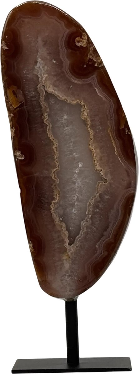 Agaat schijf op standaard - 19 cm - #3