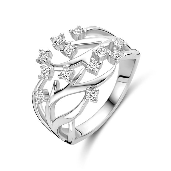 Ring en Argent rhodié avec zircone 1339493