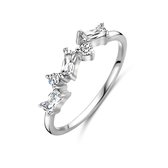 Ring Zircone Argent Rhodié