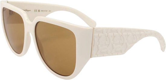 Salvatore Ferragamo SF1088SE 103 Zonnebril - Dames - Wit van Salvatore Ferragamo — afbeelding 3