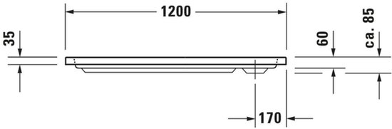 Receveur de douche 1200x800 mm, blanc alpin