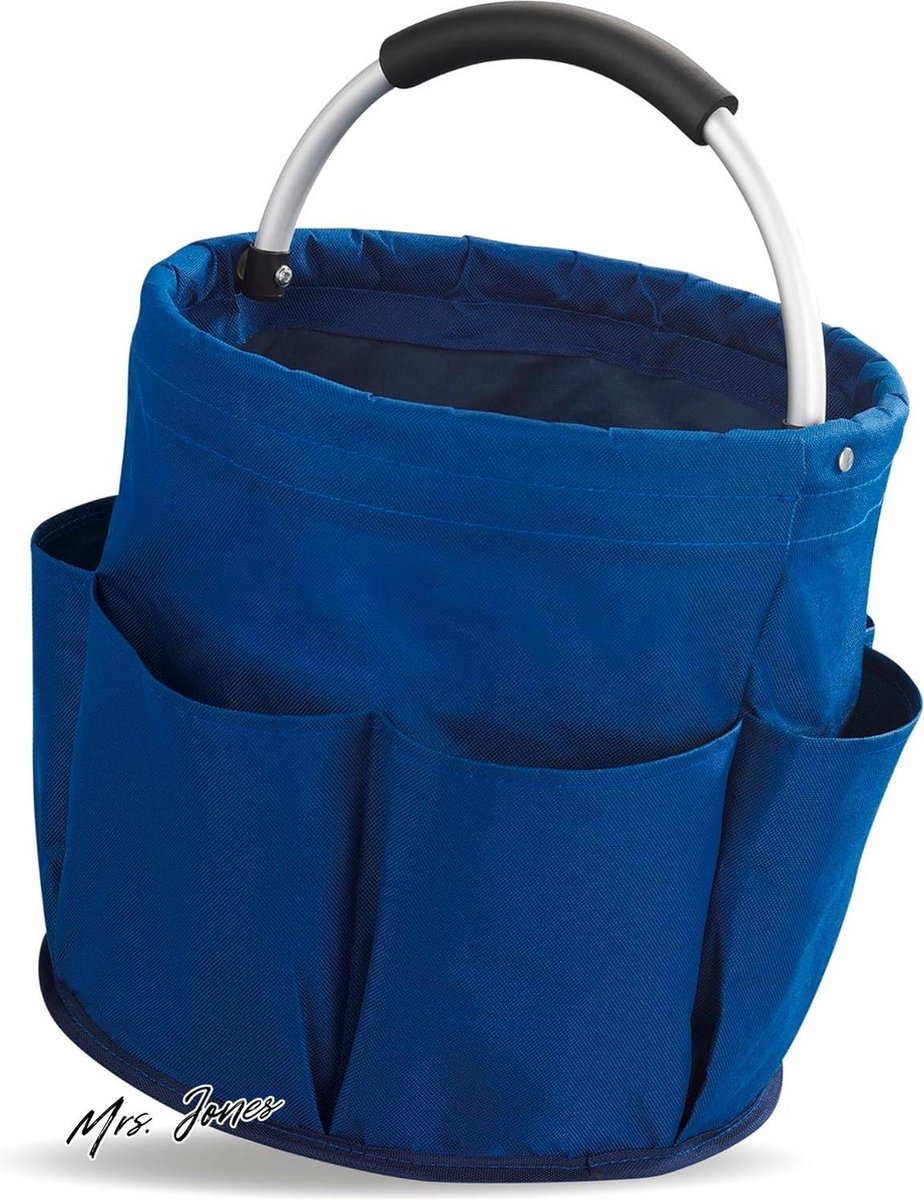Mrs. Jones Universele Reinigingscaddy - Opbergdoos voor Poederaccessoires - Polyester 28 x 265 x 28 cm - Blauw .