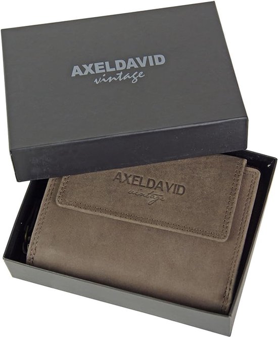 Foto: Luxe leren herenportemonnee axel david bruin