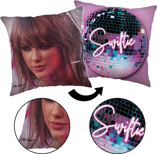 kussen carré Taylor Swift , coussin décoratif violet 40x40 cm, OEKO-TEX