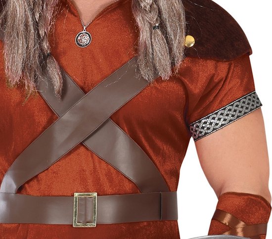 Guirca - Costume Pirate & Viking - Norvégien Viking Hakon - Homme - Marron - Taille 52-54 - Déguisements - Déguisements