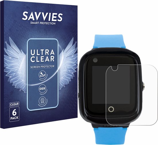 Savvies - Screenprotector voor One2Track Connect NEO - Folie Beschermfolie transparant (6 Stuks)