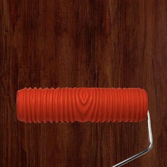 Roller à structure à grain de bois ZERO 90® - Rouleau peigne à grain de bois - Grain de bois - Grain de Wood - Rouleau à grain de bois - Brosse à grain de bois - Créer du grain de bois dans la Peinture