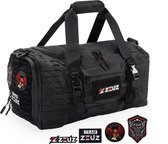 ZEUZ Sporttas Dames & Heren voor Fitness & CrossFit – Sportzak & Sport Tas – Schoudertas – Gym Duffel Bag – Reistas & Weekendtas – 40 Liter - Zwart