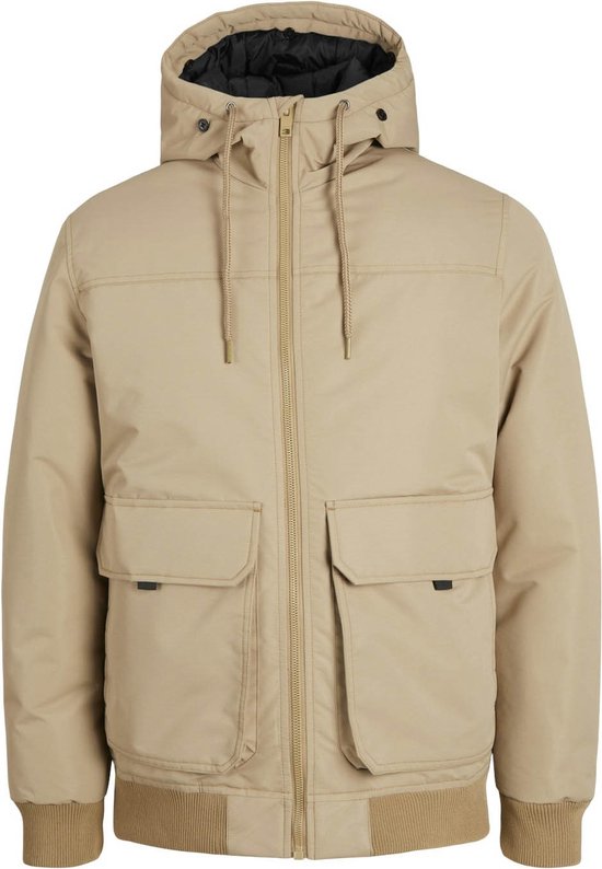 Jack & Jones - Heren Jas winter Construct Bomber Jacket - Beige - Maat XL