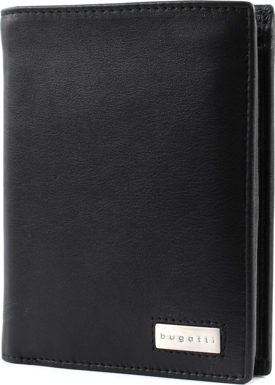 bugatti City Line RFID Coin Wallet Combi Style 13CC Metal Logo Black