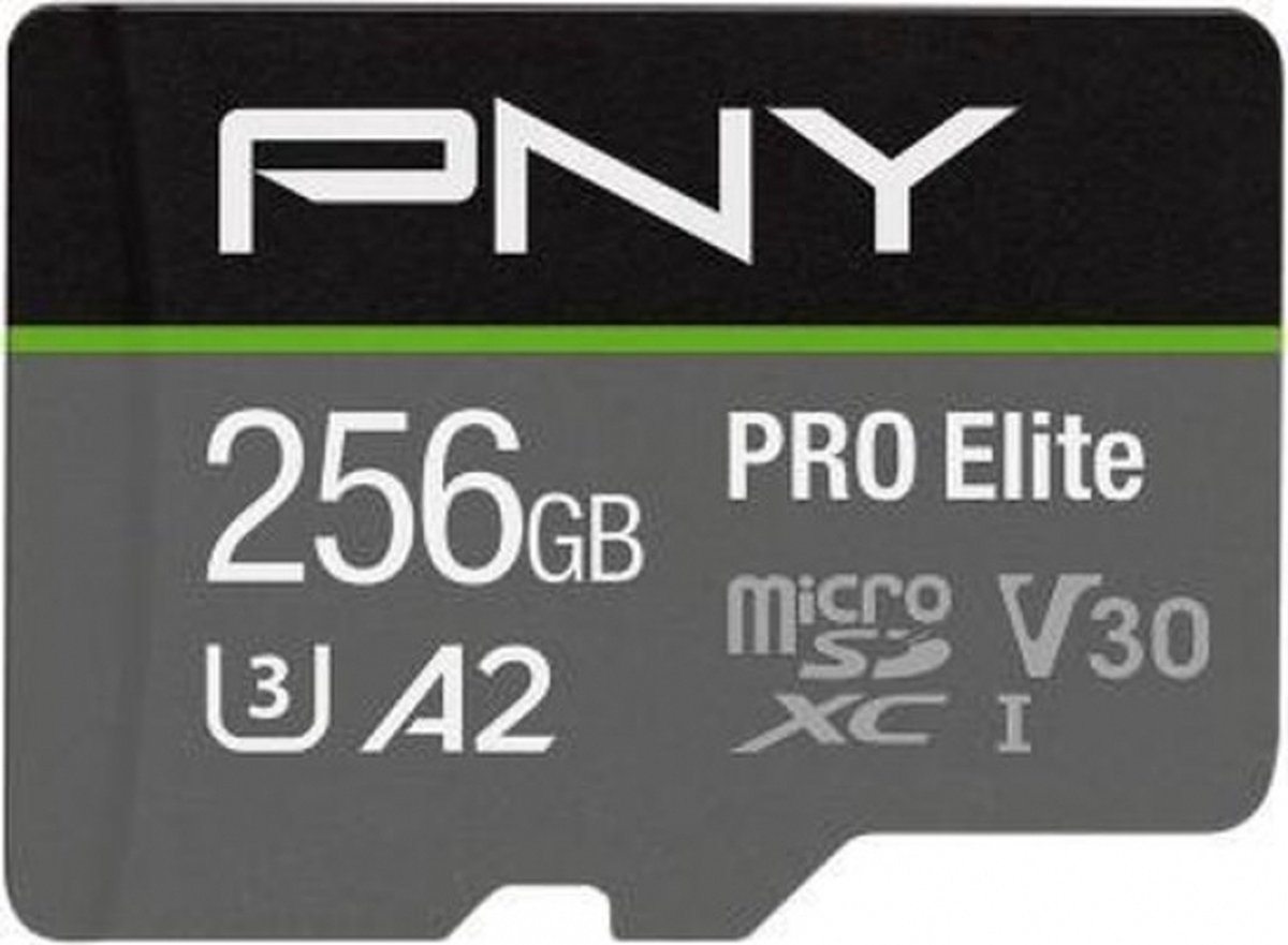 PNY P-SDU256V32100PRO-GE flashgeheugen 256 GB MicroSDXC UHS-I Klasse 10