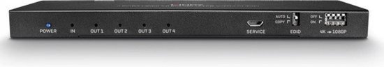 LINDY 38231 4 poorten HDMI-splitter 4096 x 2160 Pixel Zwart van LINDY — afbeelding 4