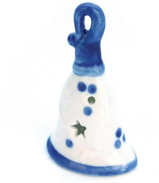 Kerstbel delfts blauw