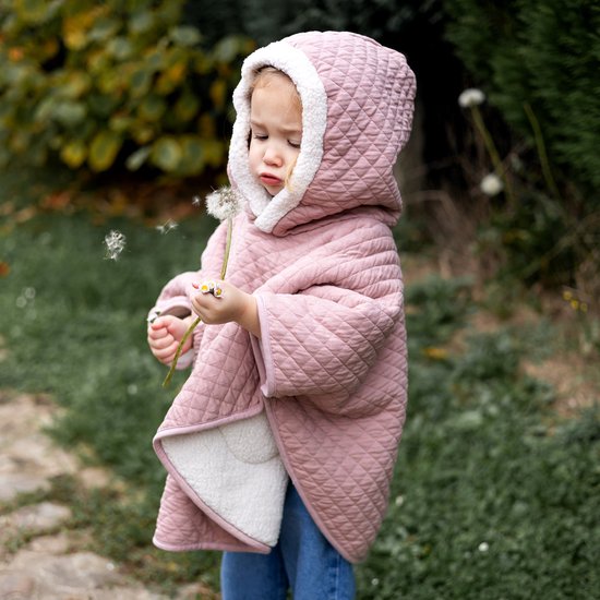 BEMINI Poncho de voyage - 9-36m - Pady quilted + teddy - Vintage