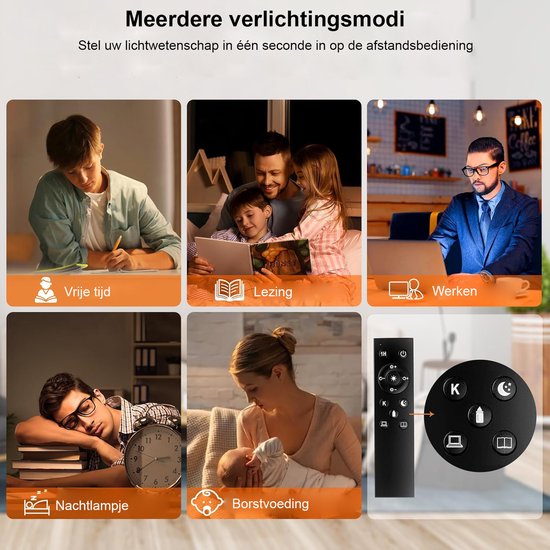 NETTLIFE LED plafondlamp voor de woonkamer, kleurveranderend, verstelbaar in helderheid met afstandsbediening, moderne kamerlamp, 50 Watt NETTLIFE LED plafondlamp voor de woonkamer, kleurveranderend, verstelbaar in helderheid met afstandsbediening, moderne kamerlamp, 50 Watt