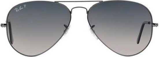 Ray-Ban RB3025 004/78 - Aviator (Gradient) - zonnebril - Staalgrijs / Blauw/Grijs Gradiënt - Gepolariseerd - 62mm van Merkloos — afbeelding 2