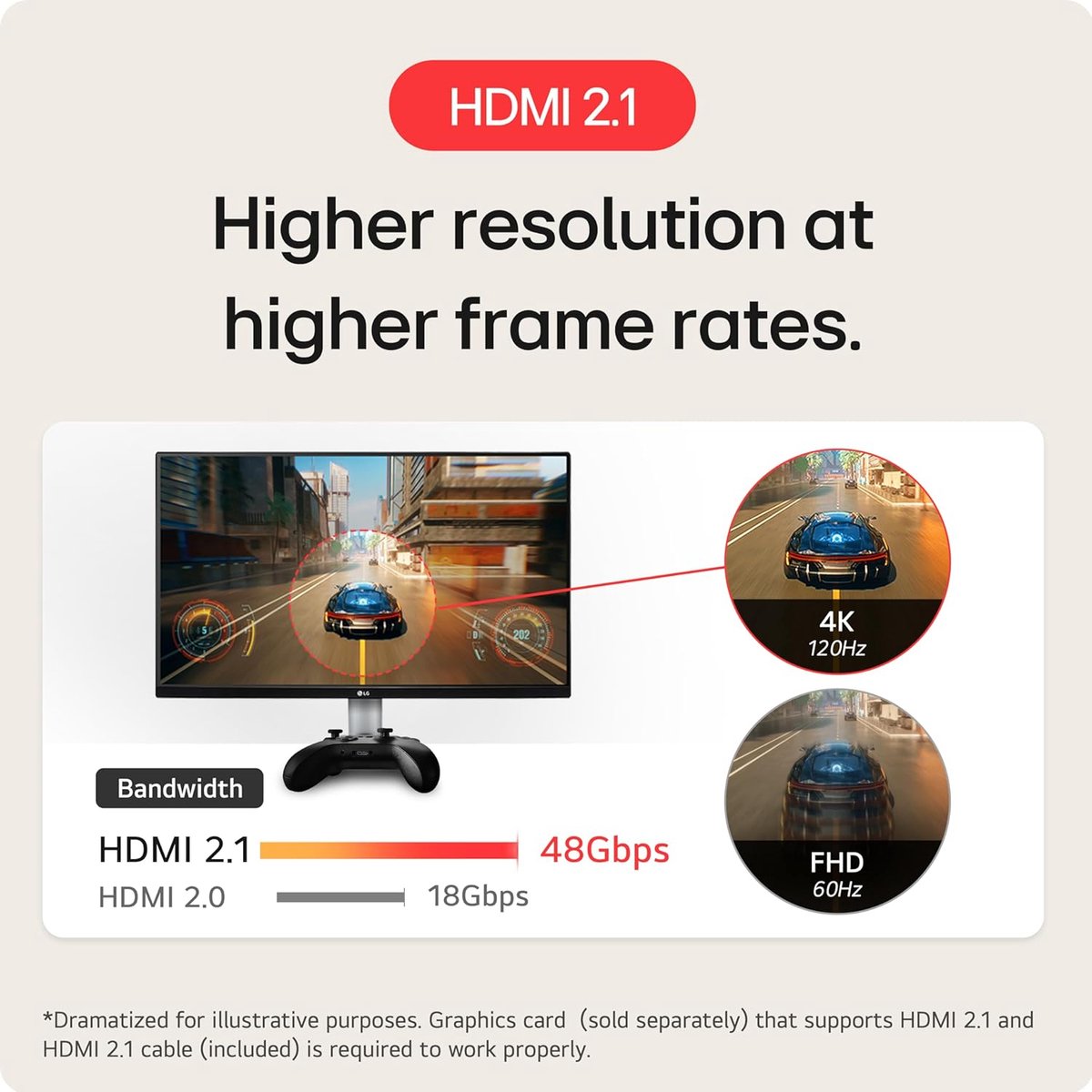 LG UltraGear 27GR93U-B - 4K IPS Gaming Monitor - 144hz - 27 inch thumbnail 6