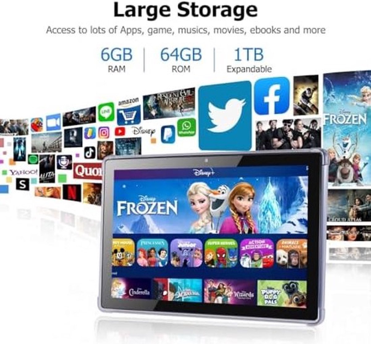 Tablet voor kinderen, 2 GB RAM, 32 GB ROM, Quad Core, ouderlijk toezicht, 7 inch oogbescherming IPS FHD-scherm Android 10-tablets met kinderveilige hoes Tablet voor kinderen, 2 GB RAM, 32 GB ROM, Quad Core, ouderlijk toezicht, 7 inch oogbescherming IPS FHD-scherm Android 10-tablets met kinderveilige hoes