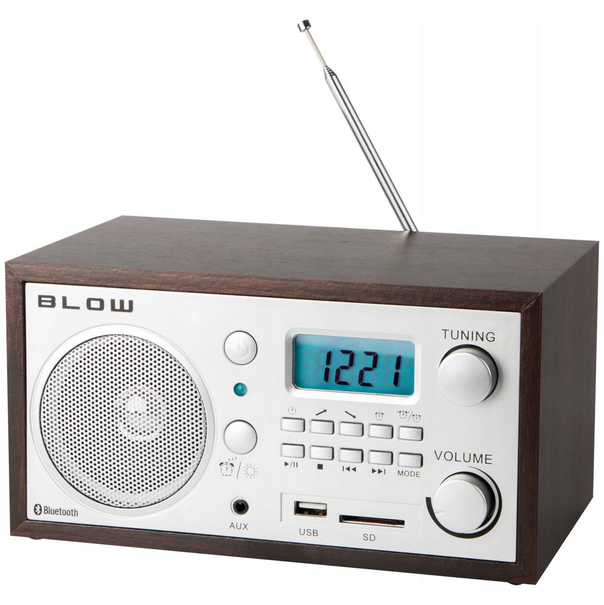 Blow - Draagbare analoge radio - AM/FM-radio-ontvangst - LCD-display - Met klok en wekker