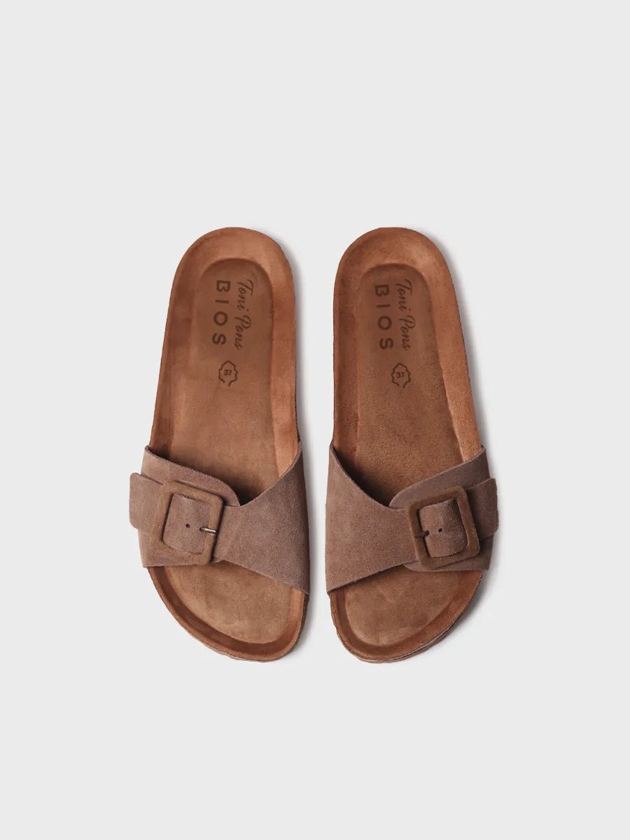 Dames BIO sandaal met gesp en kurken zool | GLIDE-QT