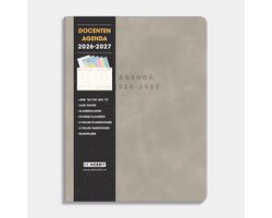 Hobbit - Docentenagenda 2026-2027 - 1 week op 2 pagina's - Lerarenagenda - Flexibele Kaft - ±A4 (20 x 26,5 cm) - Suedelook