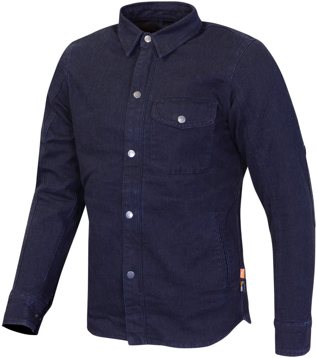 Merlin Porta D30 Canvas Donkerblauw Single Layer Motorshirt - Shirts