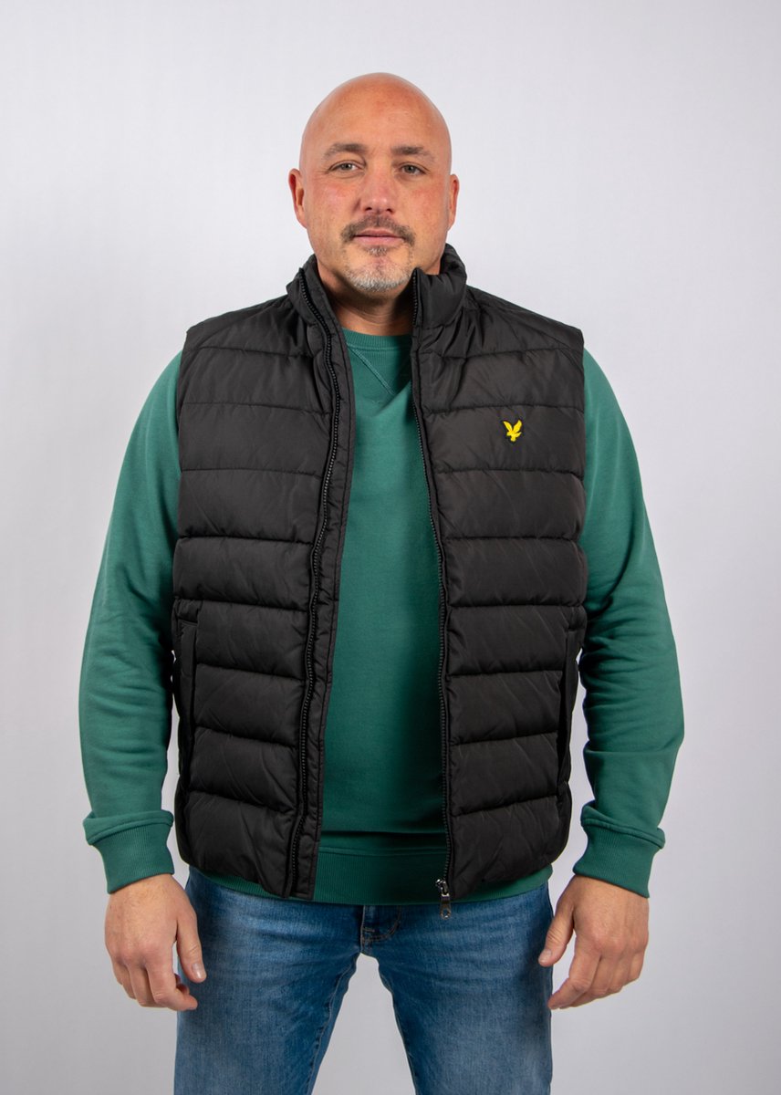 Lyle & Scott Quilted Gilet Zwart