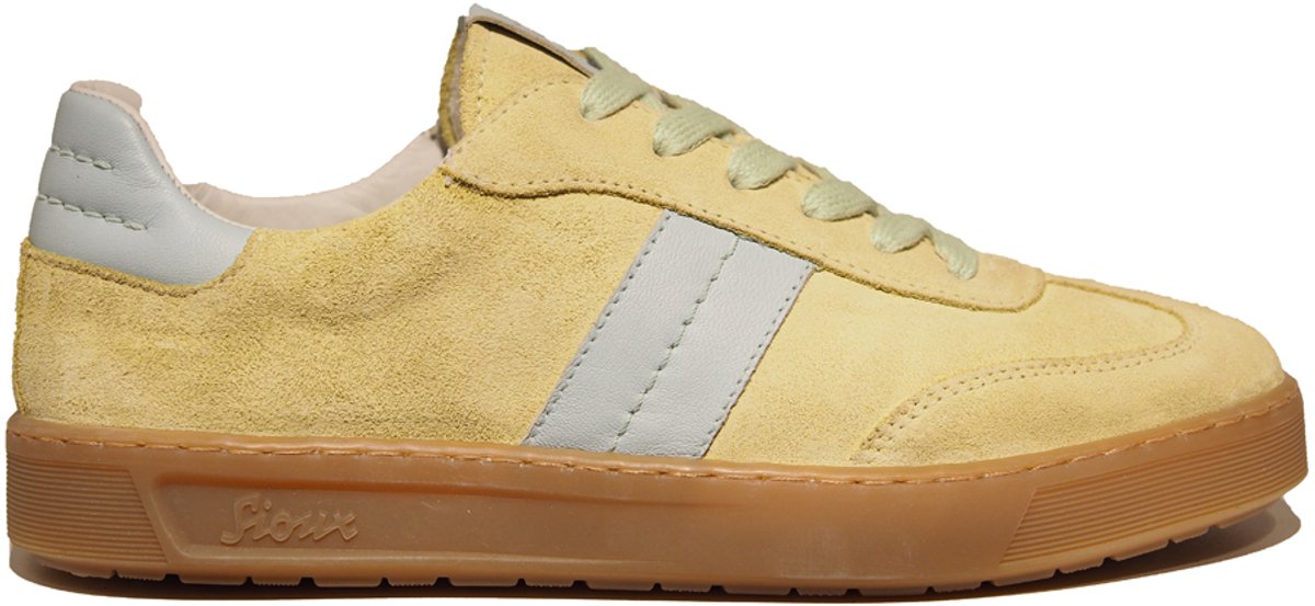 Sioux gele suède dames sneakers