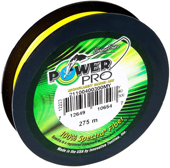 Power Pro Yellow - Ligne tressée - 0,10 mm - 5 kg - 275 m