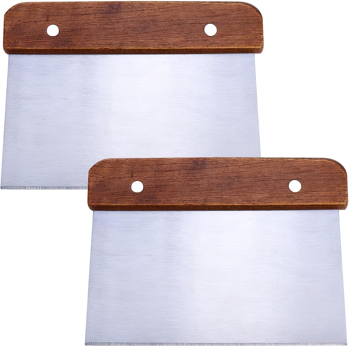 Premium Dough Card Dough Scraper - RVS 15 cm Groot met Houten Handvat