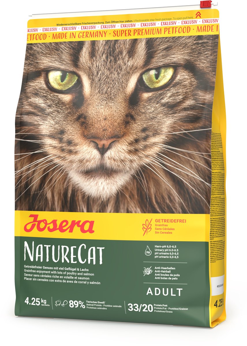 Josera Josera NatureCat - Kattenvoer - Graanvrij - Hoog eiwitgehalte - Kip en Zalm - 10kg