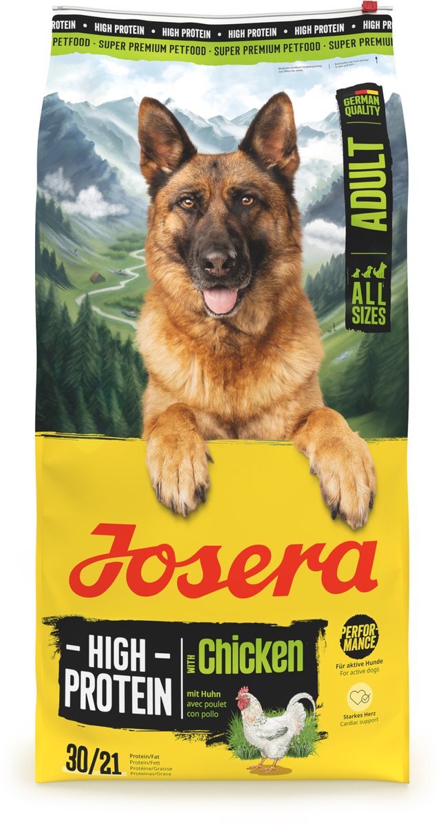 Josera high protein chicken - hondenvoer - all sizes adult - 12,5 kg