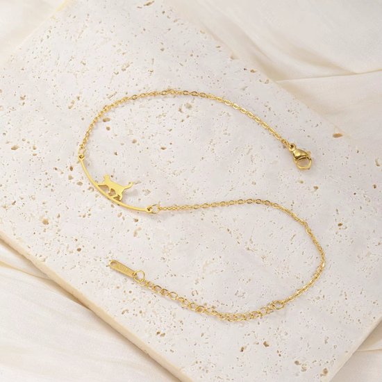 Verstelbare Katten Enkelband - Voetketting voor Vrouwen - Cute Animal Voetsieraad, Enkelketting, Zomer Sieraden, Strand Accessoire, Leuk Cadeau voor Dierliefhebbers en Vriendinnen - Zilver van Memorieastray. — afbeelding 3
