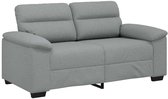 vidaXL - 2-zitsbank - 160x81x84 - cm - stof - lichtgrijs