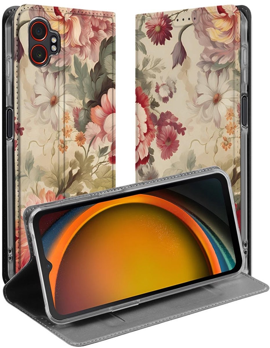 Samsung Galaxy Xcover 7 Pro Book Case Bloemen