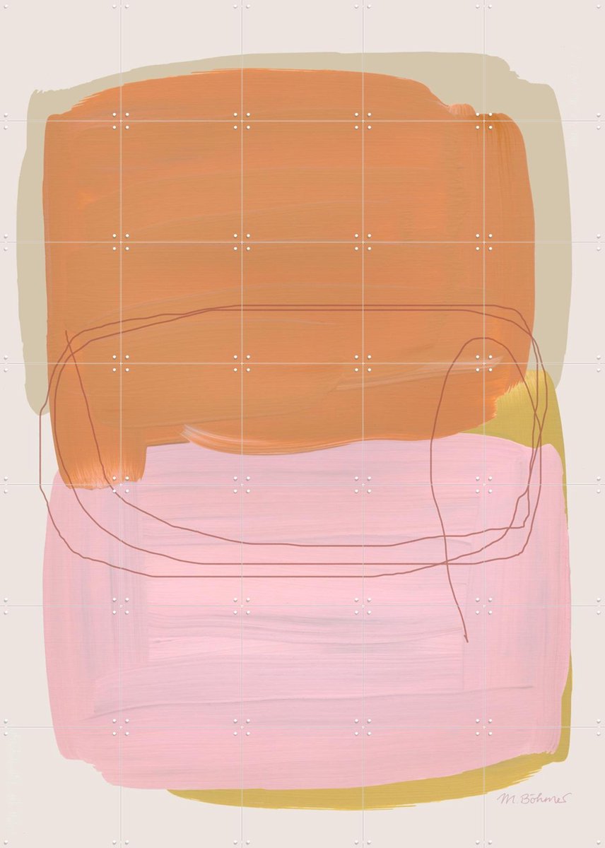 IXXI Abstract Brush Strokes 121, Mareike Böhmer - 100 x 140 cm - Gratis ophangtool - Grote wanddecoratie en posters - Digitale Kunst, Abstract