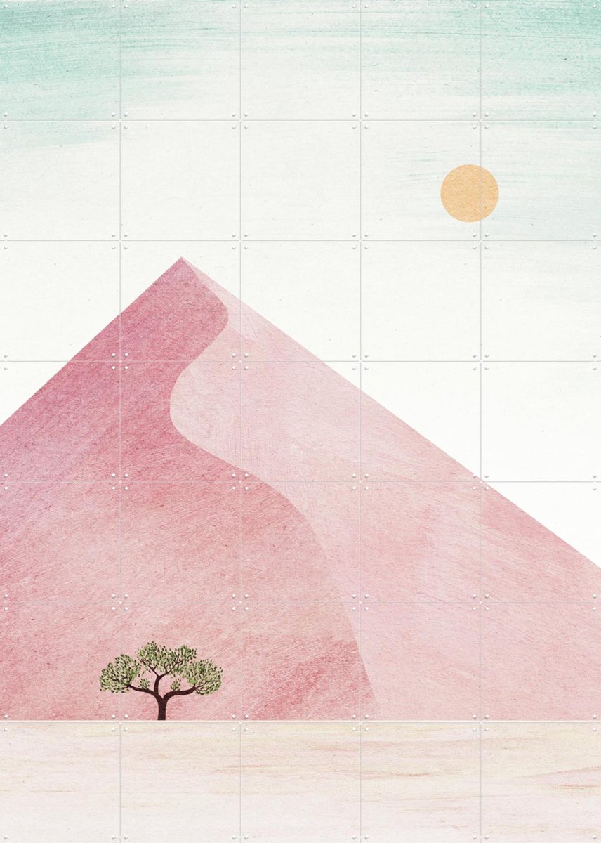 IXXI Dune 7, Henry Rivers - 100 x 140 cm - Gratis ophangtool - Grote wanddecoratie en posters - Minimalisme, Abstract, Illustraties, Woonkamer