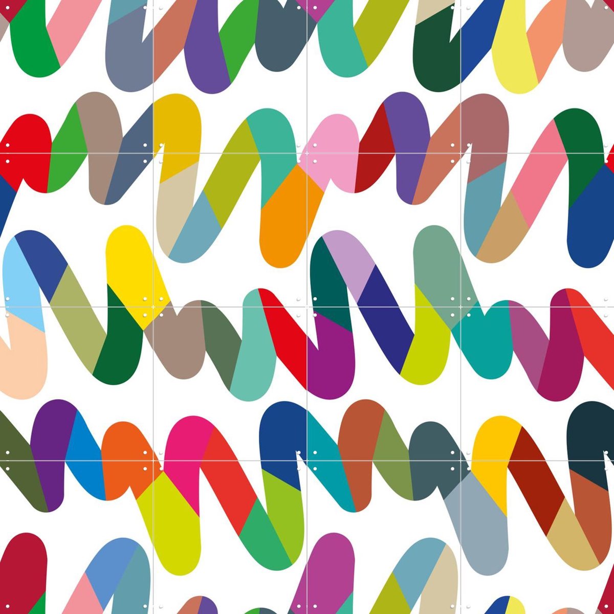 IXXI Colors, Markus Laible - 80 x 80 cm - Gratis ophangtool - Grote wanddecoratie en posters - Geometrische Kunst, Abstract, Grafisch Ontwerp