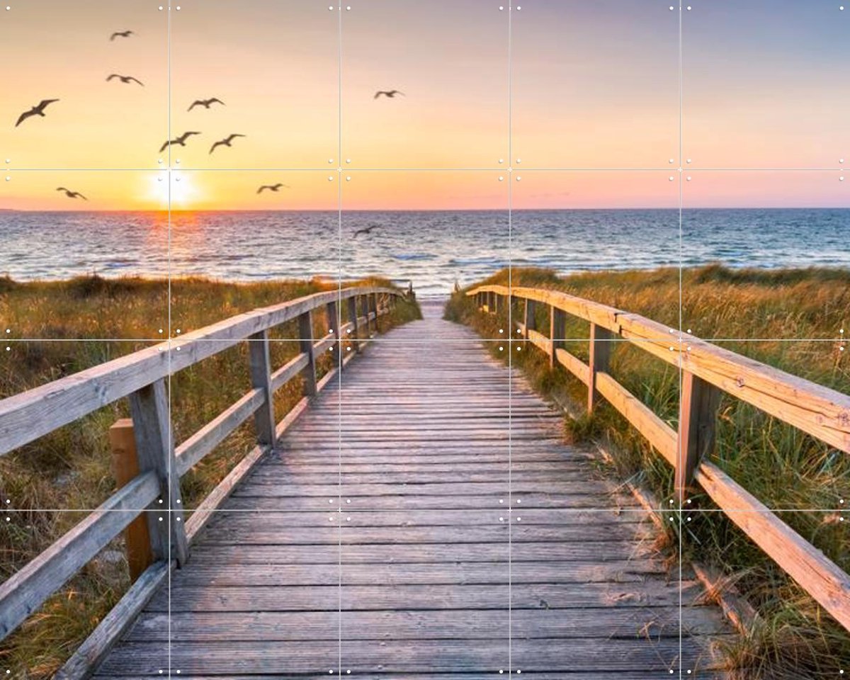 IXXI Panoramic Baltic Sea, Jan Becke - 100 x 80 cm - Gratis ophangtool - Grote wanddecoratie en posters - Fotografie, Woonkamer, Slaapkamer, Gang