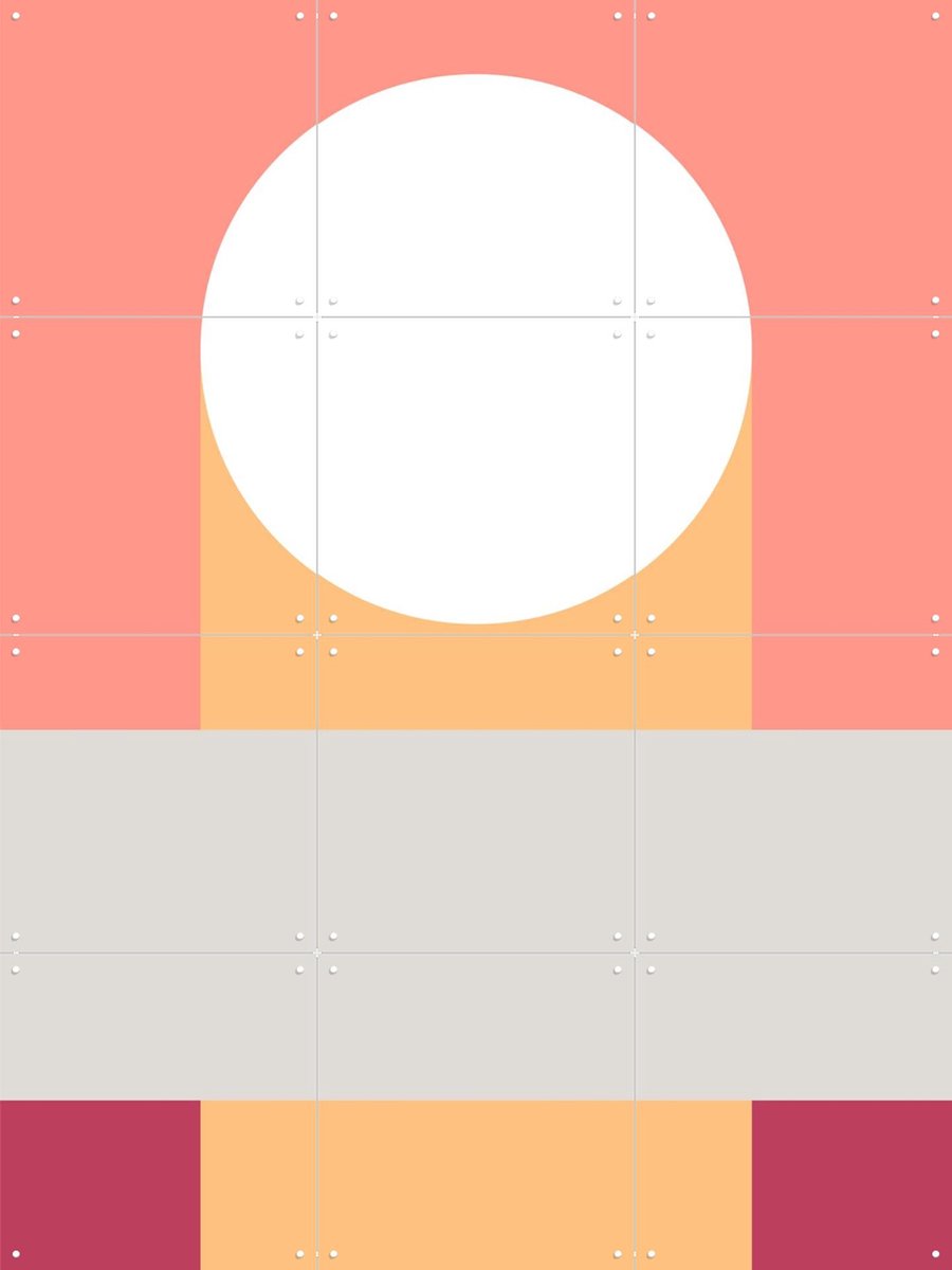 IXXI Many Shapes of... 2, Studio Kars + Boom - 60 x 80 cm - Gratis ophangtool - Grote wanddecoratie en posters - Grafisch Ontwerp, Abstract