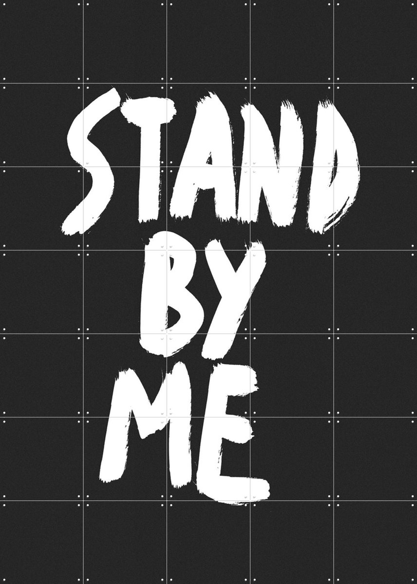 IXXI Stand by me, Marcus Kraft - 100 x 140 cm - Gratis ophangtool - Grote wanddecoratie en posters - Pop art, Illustraties, Grafisch Ontwerp