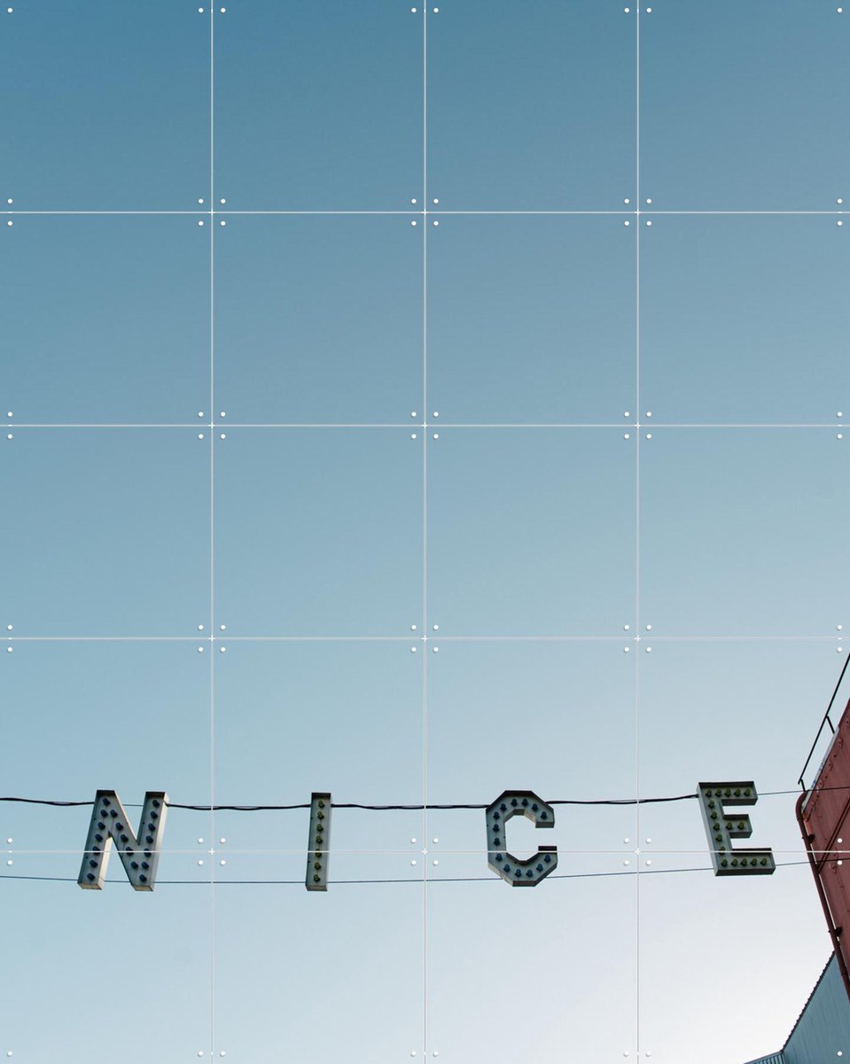 IXXI Nice, Chris Abatzis - 80 x 100 cm - Gratis ophangtool - Grote wanddecoratie en posters - Grafisch Ontwerp, Fotografie, Typografie, Decoratieve
