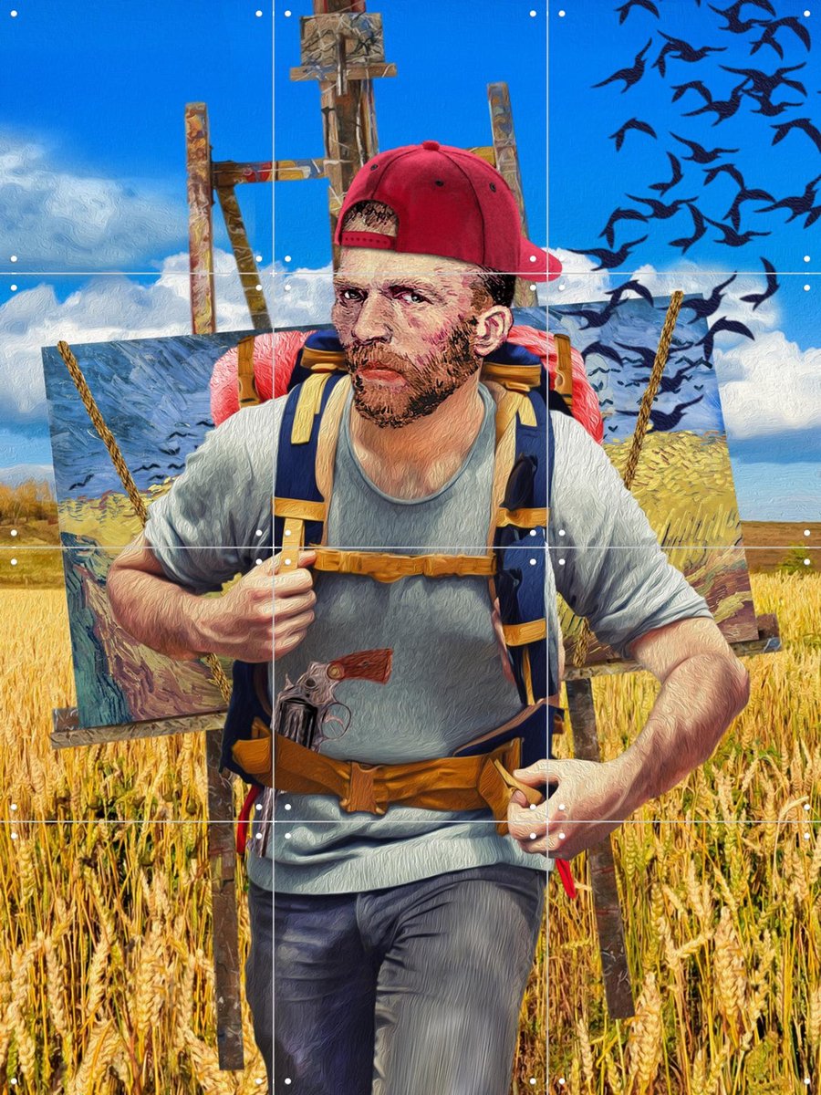 IXXI Going Home to Eternity, Alejandro B. Canoy & Van Gogh 21st Century - 60 x 80 cm - Gratis ophangtool - Grote wanddecoratie en posters -