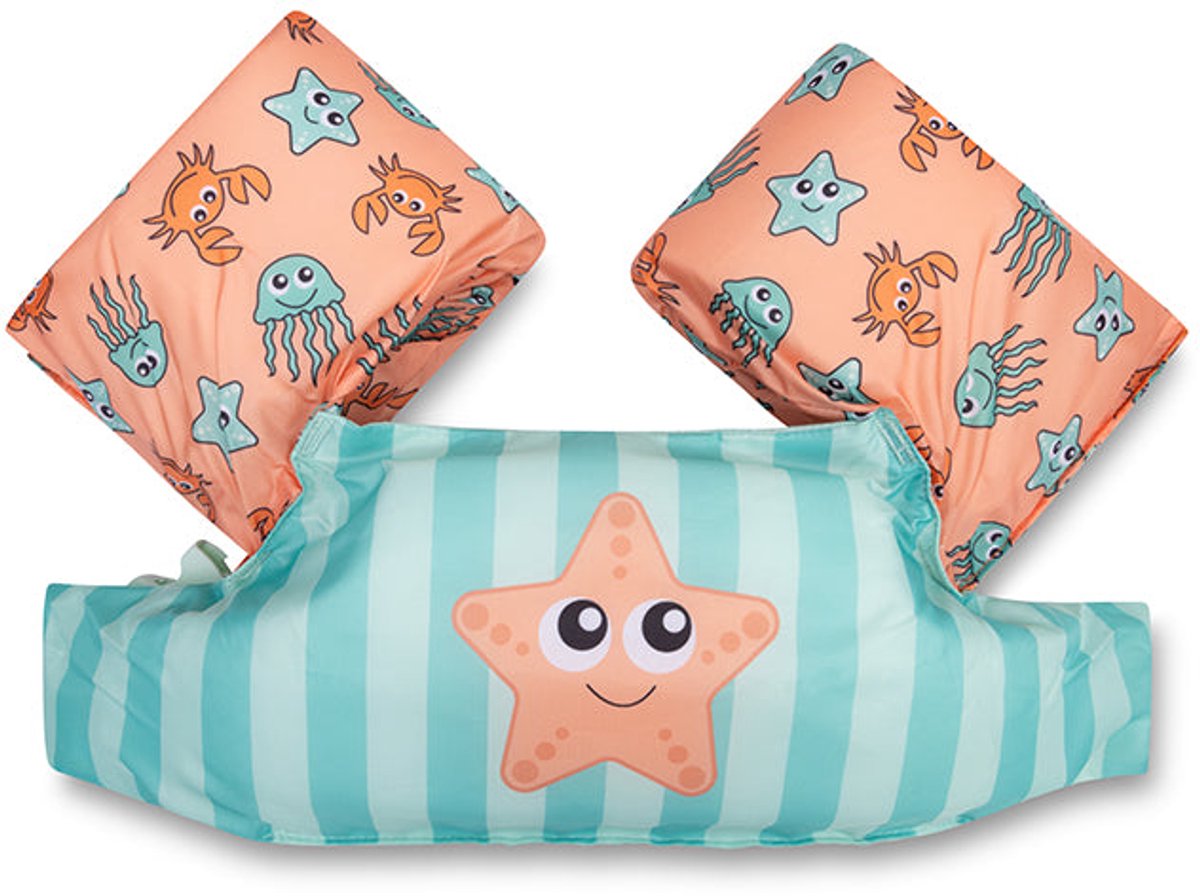 Swim Essentials Puddle Jumper - Groen/Roze - Animal Bands - 2/6 Jaar — afbeelding 5