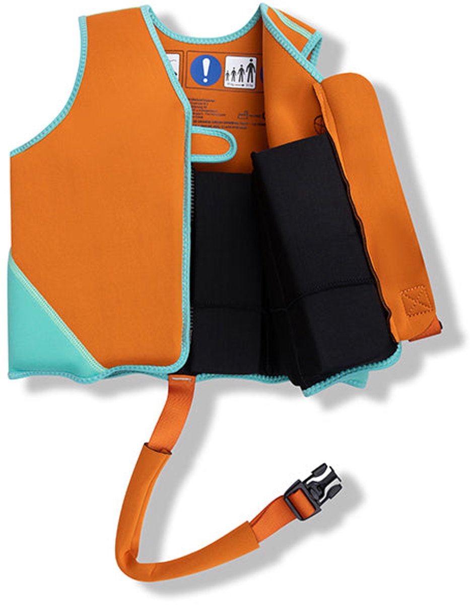 Swim Essentials Zwemvest - Oranje - Vivid Clash - 3/6 Jaar — afbeelding 3