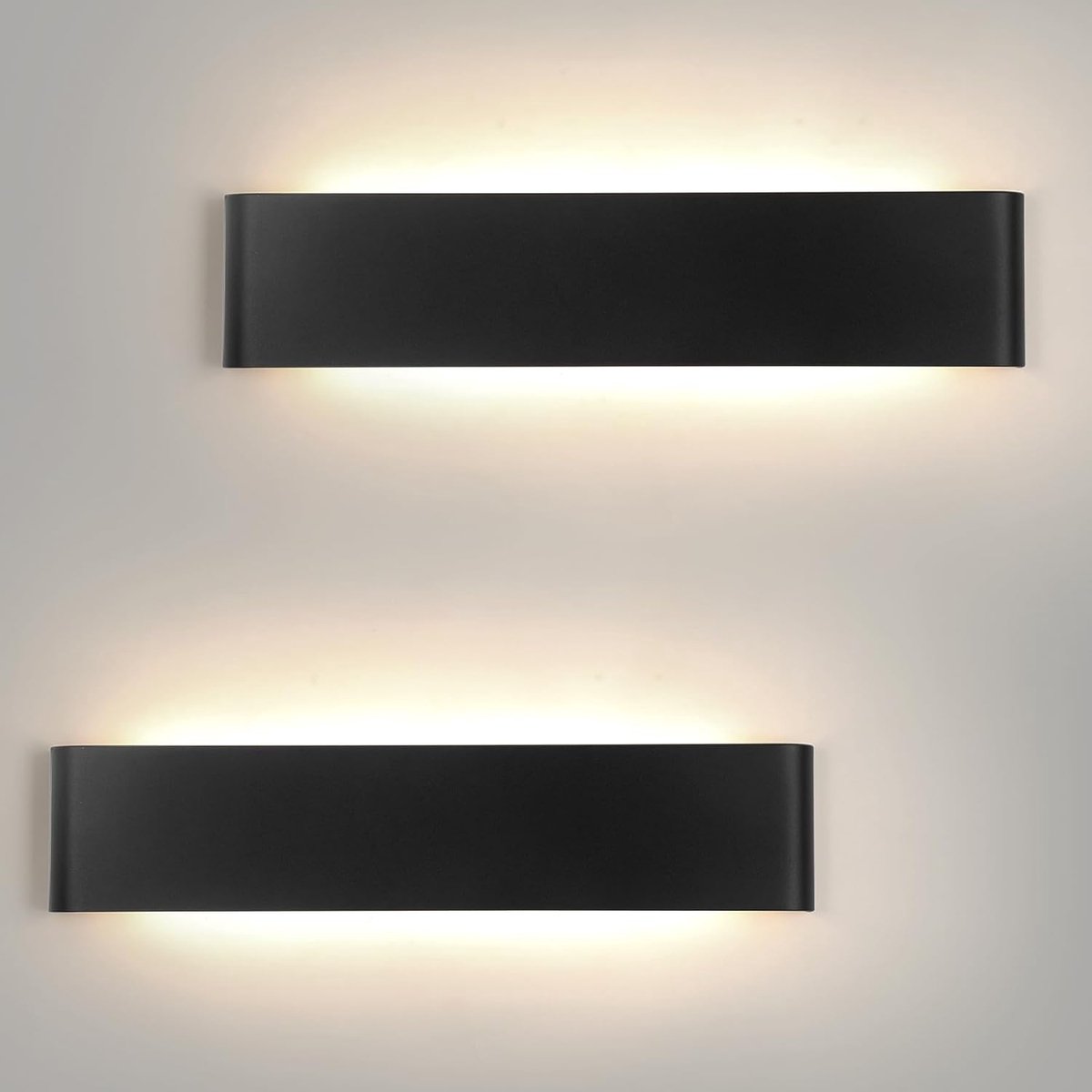 Moderne LED Wandlamp Binnen 2 Stuks Zwart 41cm 24W Neutraal Wit IP44 Op en Neer Verlichting
