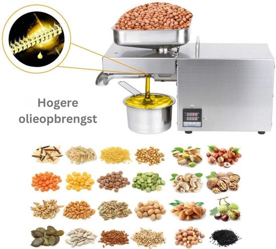CLVP® Oliepers Machine - Koude Pers -Zilver van Merkloos — afbeelding 3